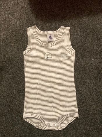 Body bébé rayé Petit Bateau - 6 mois (67 cm)