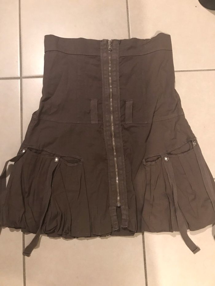 Robe bustier kaki