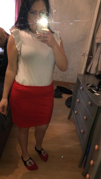 Débardeur blanc froufrou