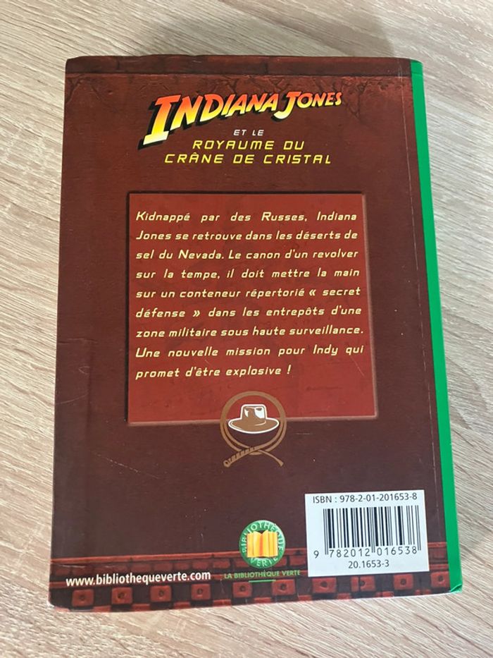 Livre indiana jones et le royaume du crâne de cristal - photo numéro 2