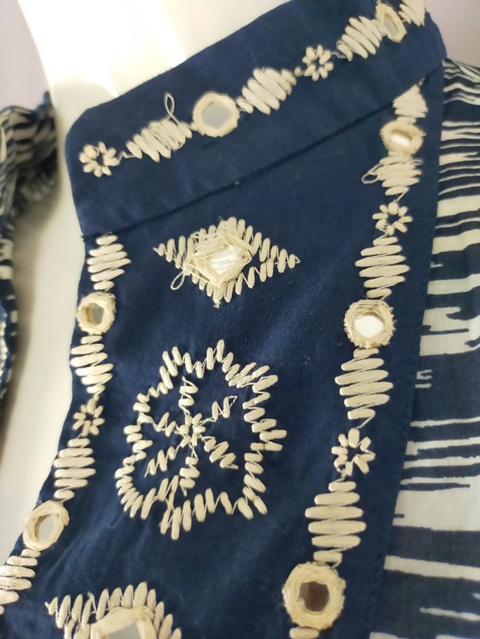 Tunique brodée en coton – Tory Burch – Taille S - photo numéro 6