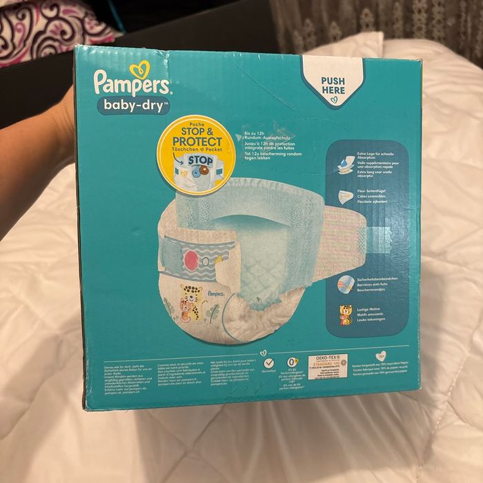 Carton couche Pampers taille 5 - photo numéro 3