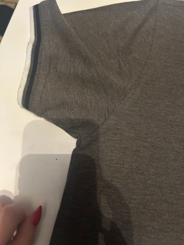 Polo manches courtes TRÈS BON ÉTAT pour homme taille couleur gris foncé - photo numéro 4