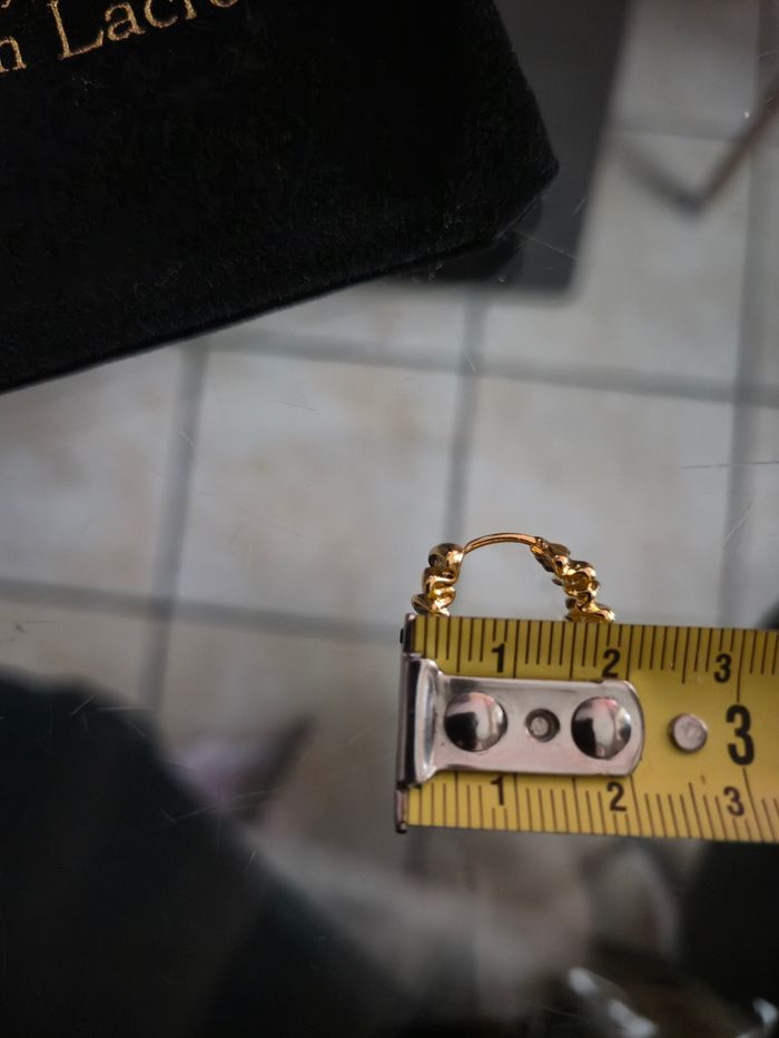 Boucles d'oreilles dorées cxl by Christian Lacroix - photo numéro 6