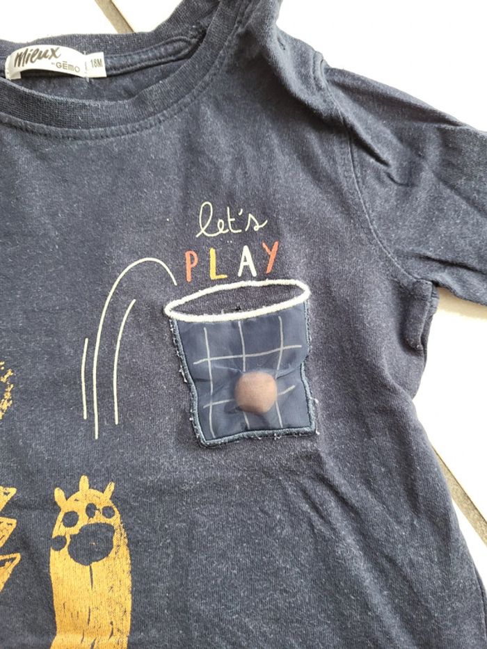 Tshirt manches longues gémo 18 mois - photo numéro 3
