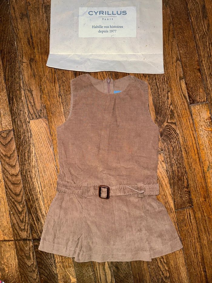 Robe velour Cyrillus 4 ans