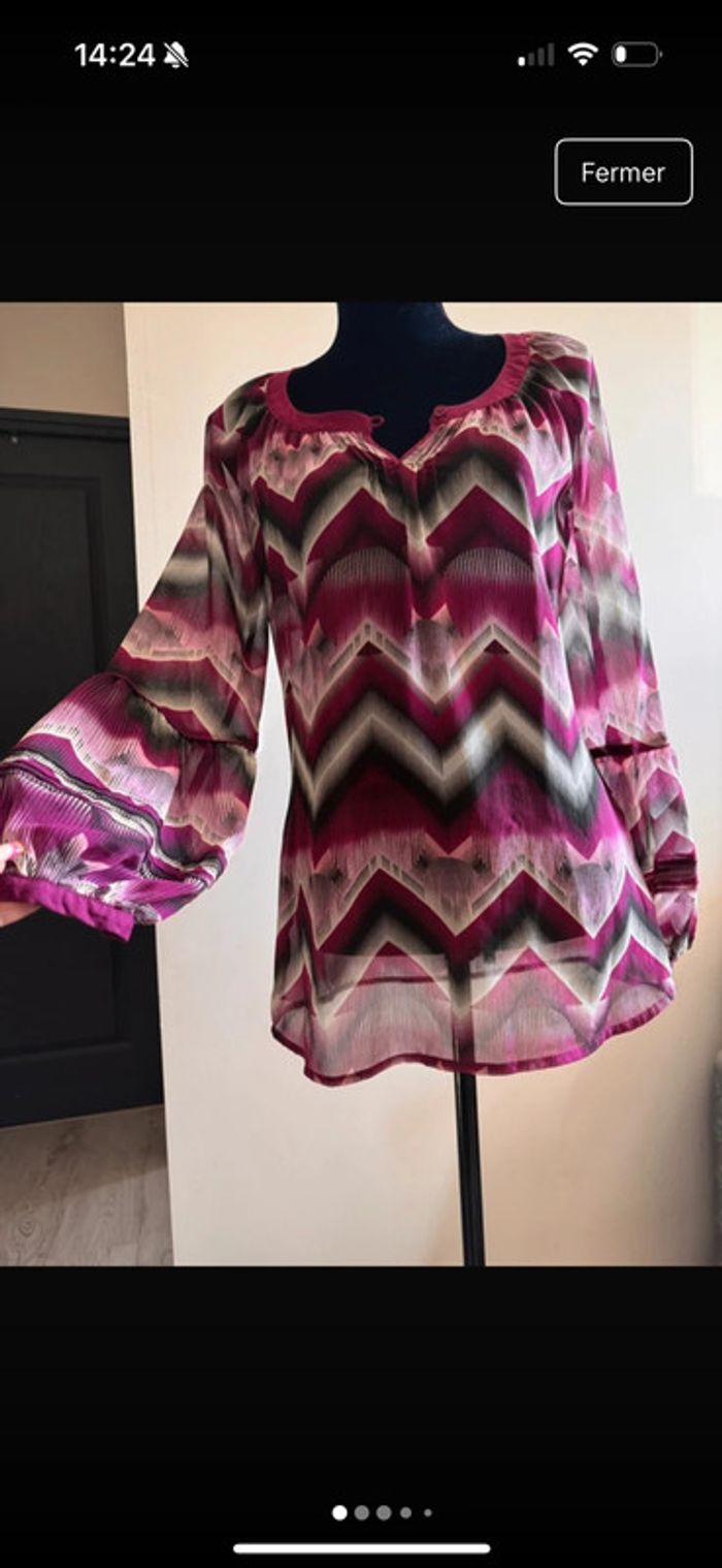 Haut voilage Marque esprit - photo numéro 2