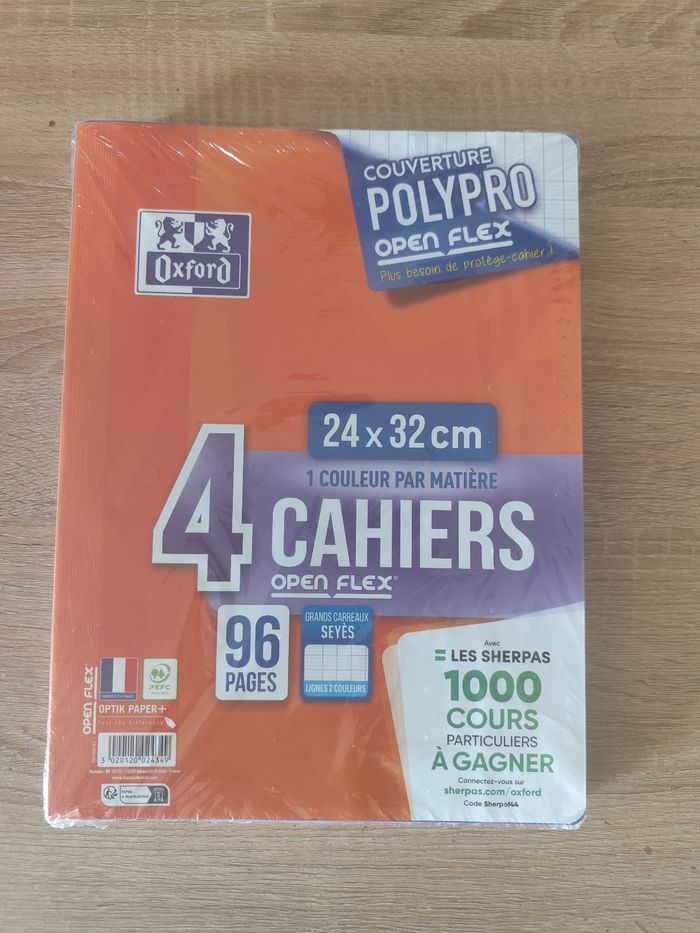 Cahier oxford