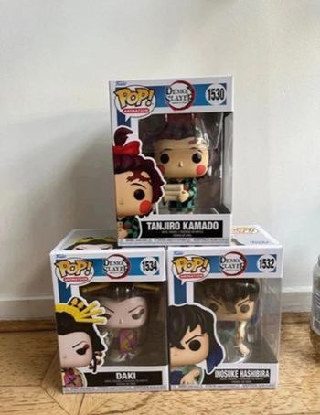 Lot Funko pop demon slayer : Tanjiro, Inosuke & Daki