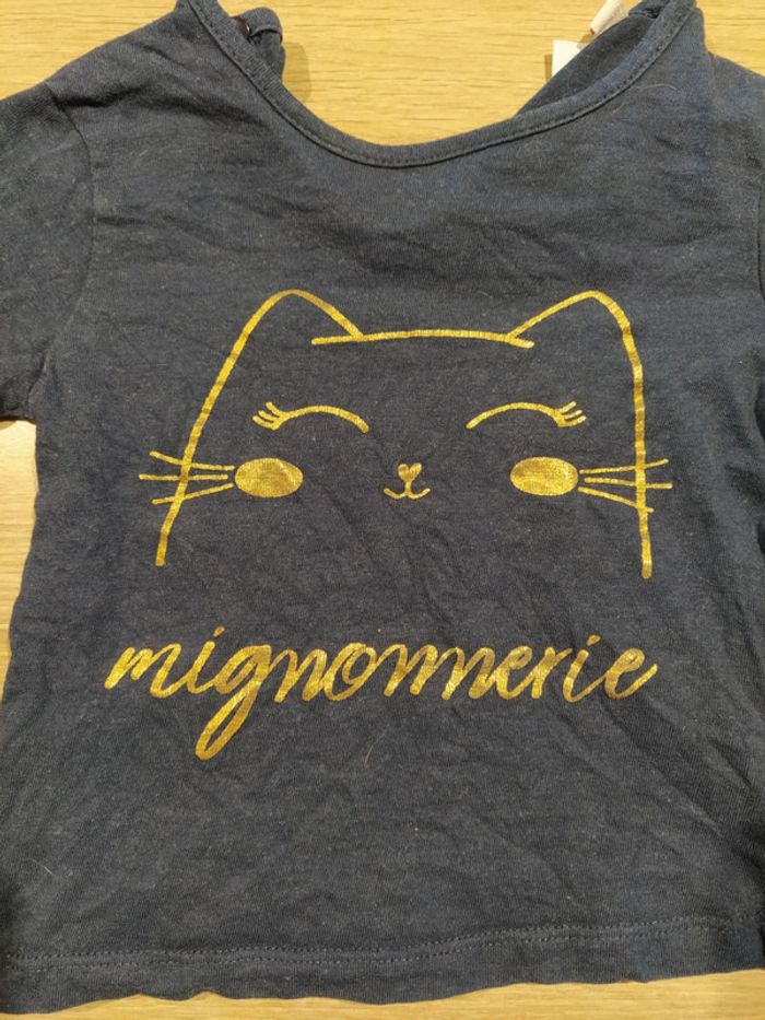 T-shirt a manches longues chat - photo numéro 2