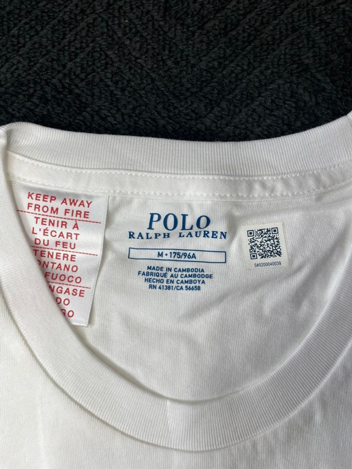 T-shirt Polo Ralph Lauren Neuf Blanc - photo numéro 6