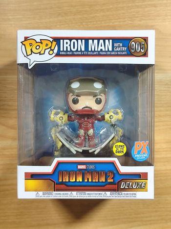 Funko Pop! Deluxe - Iron Man With Gantry #905 (Iron Man 2) - Exclusive PX Previews / GITD