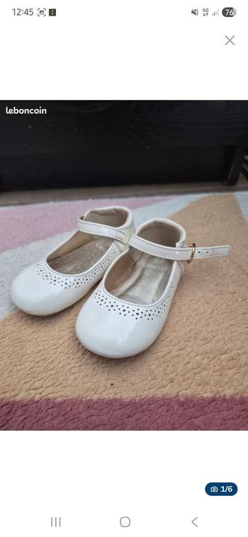 Sandales vernis blanche Okaidi