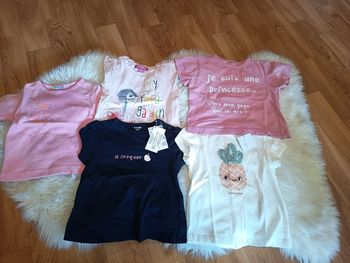 Lots de 5 tee shirt fikle