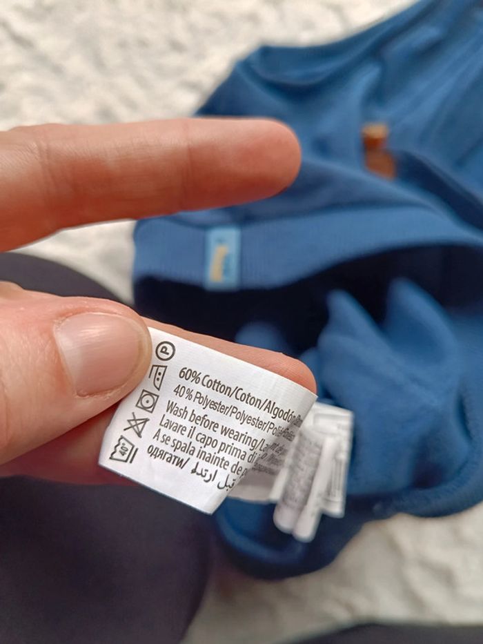 Sweat col V sans manche Garçon 12 mois In Extenso - photo numéro 7