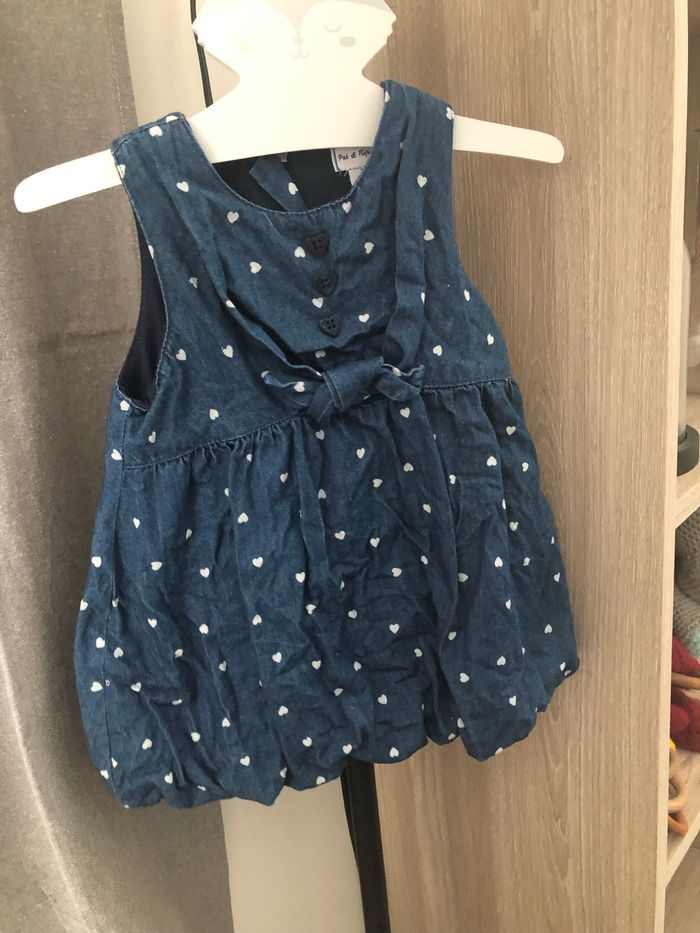 Robe bleu à cœurs