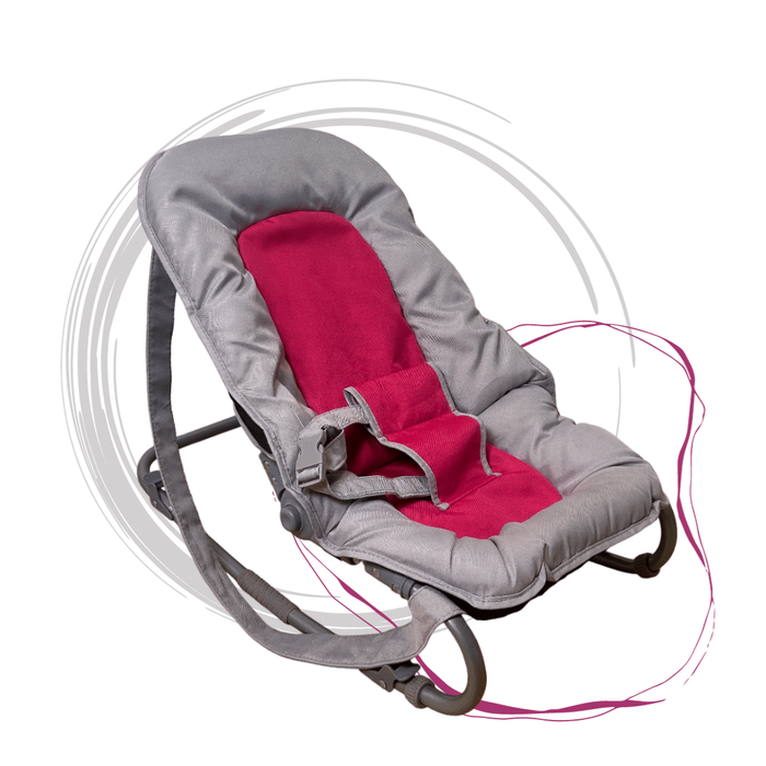 Transat basique rose et gris, Reconditionné - garantie 3 mois
