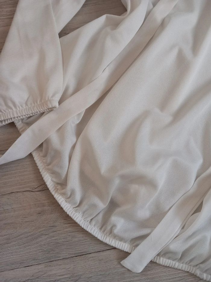 Blouse blanc épaules ajouré - photo numéro 5