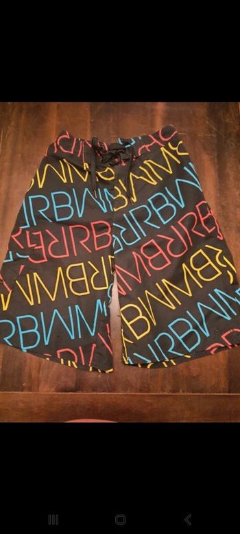 Bermuda homme noir/multicolor Active taille M