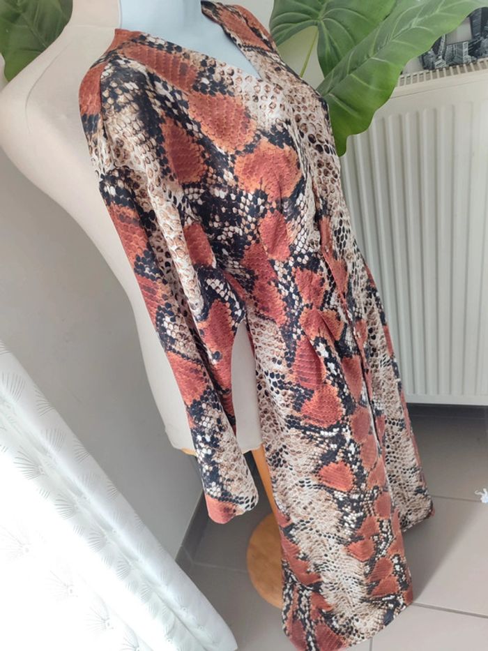Robe longue imprimée serpent - photo numéro 3