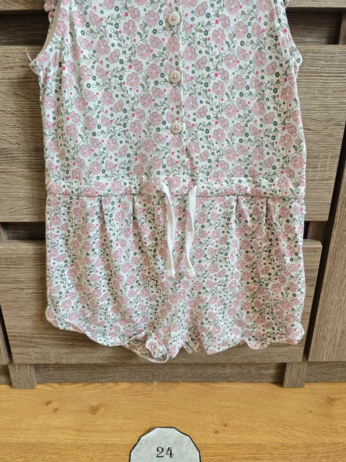 Vêtement Bébé Fille - Combishort fleurie - Obaibi - 23 mois 86 cm - photo numéro 3