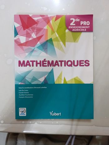 Manuel de mathématiques 2nde enseignement agricole