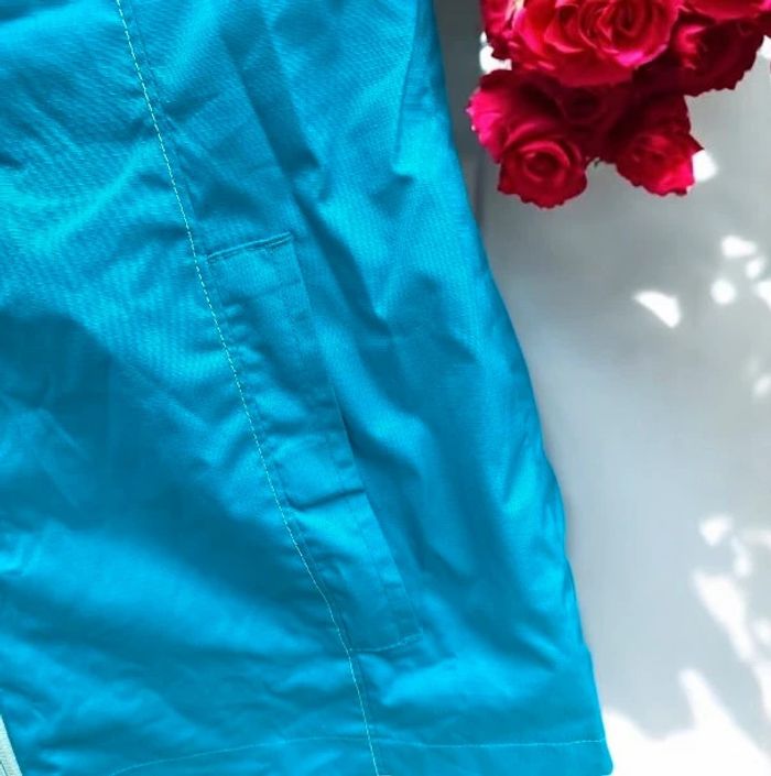 🌹 Veste coupe-vent à capuche Quechua - Turquoise - Taille 12 ans🌹 - photo numéro 6