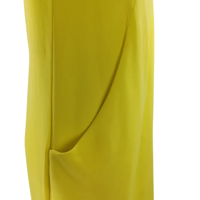 Robe jaune col claudine fluo flash Été Summer - Akoz - Taille S A1119 - photo numéro 8
