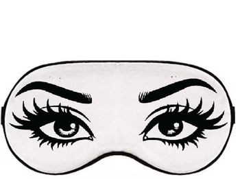 🌙 Masque de nuit original – Motif yeux 👀