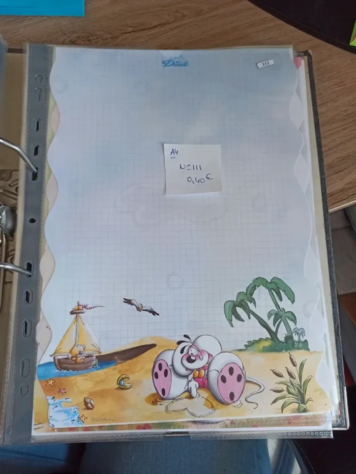 Feuille Diddl A4 111 0,40€