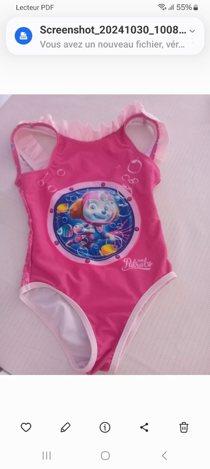Maillot de bain #pawpatrol 4ans