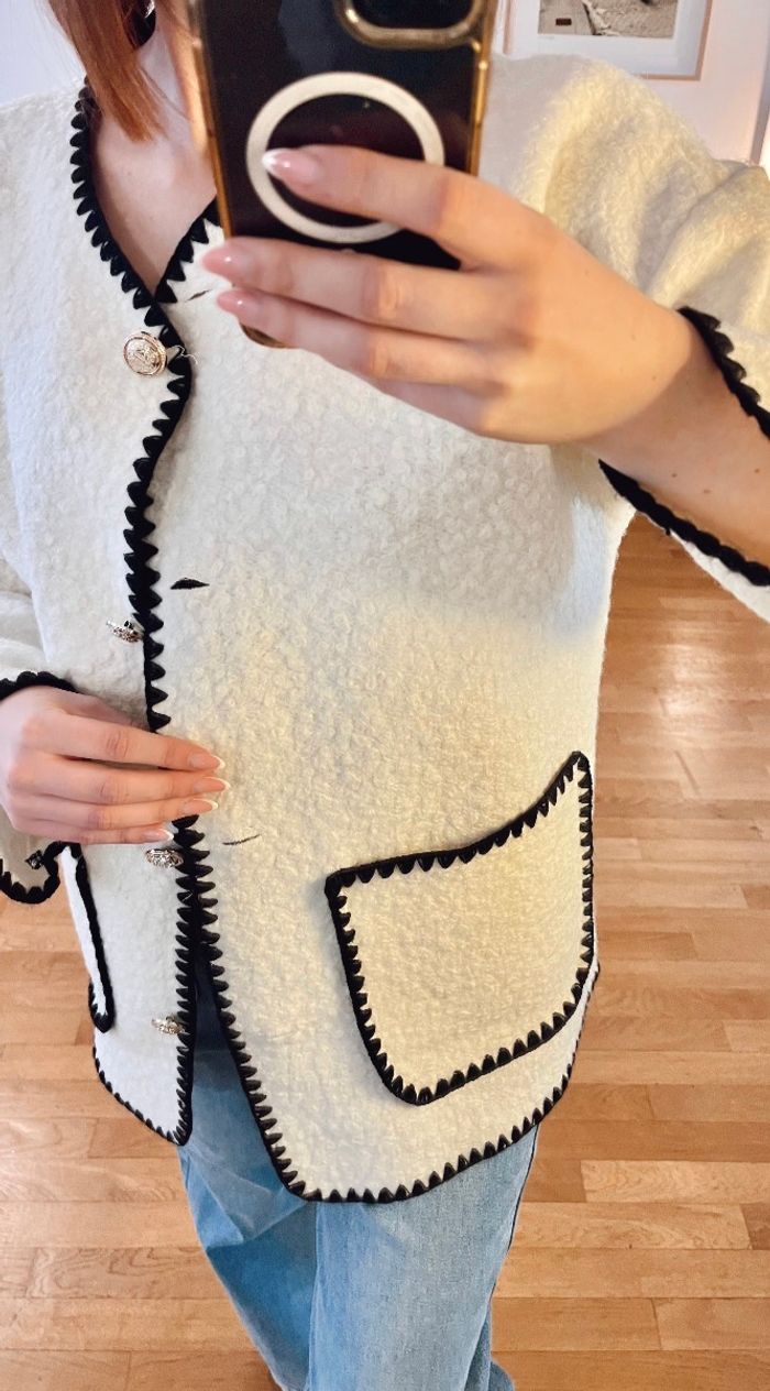 Veste Bouclette à Boutons argents - photo numéro 2