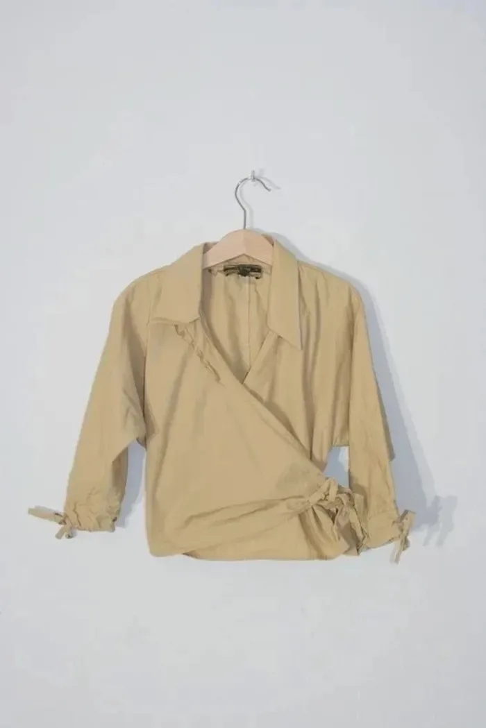 Chemise beige cache coeur Bill Tornade 10 ans