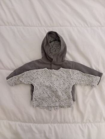 Ensemble Enfant Garçon 3 Mois T-shirt Et Manteau Polaire 