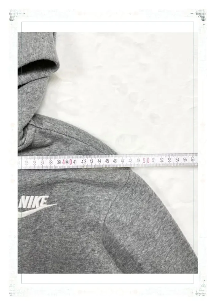 Nike veste à capuche grise enfant fille taille 12 ans 100% coton - photo numéro 7