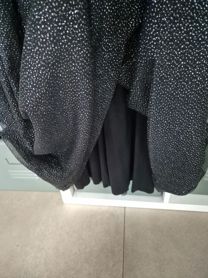 Robe longue noires paillettes Petit Bateau L neuve - photo numéro 5