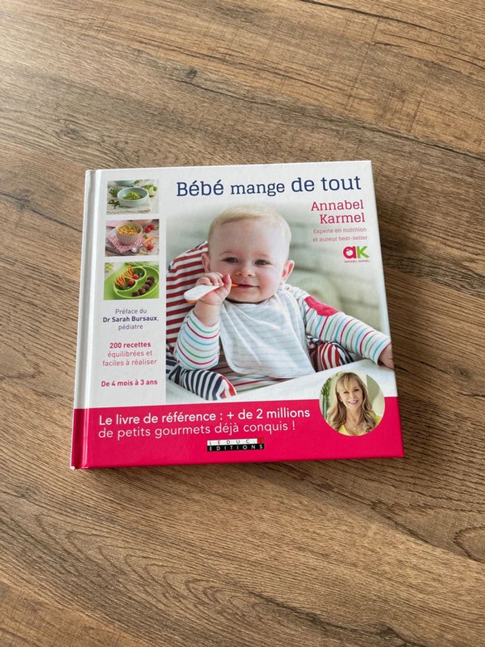 Livre bébé mange de tout