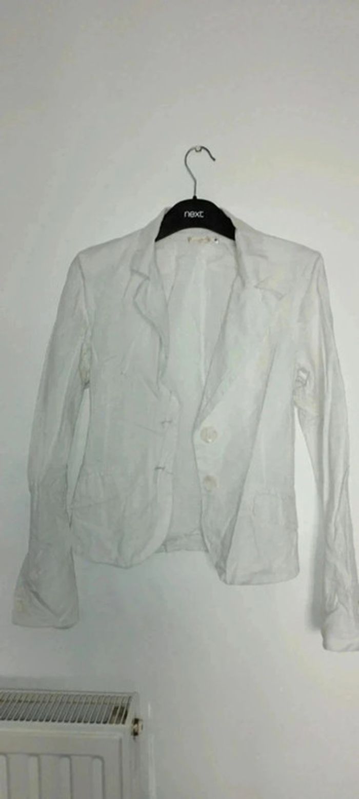 Veste tailleur blanche - photo numéro 12