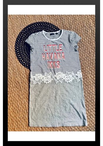 Robe rayé dentelle ikks