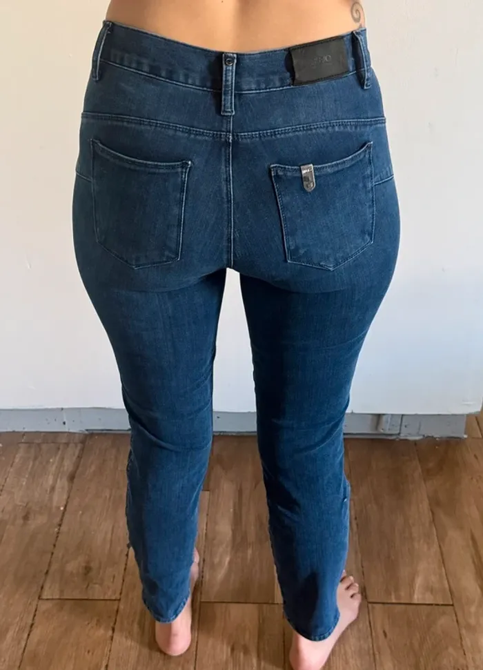 Jean bleu denim Liu Jo – Coupe 7/8 - photo numéro 4