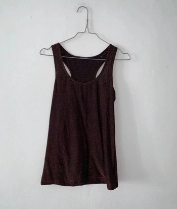 Débardeur bordeau femme taille 36