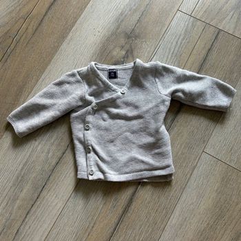 Gilet à bouton gris