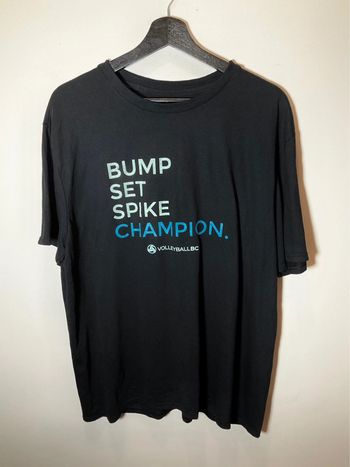T-shirt noir pour homme Volleyball BC taille XL 356