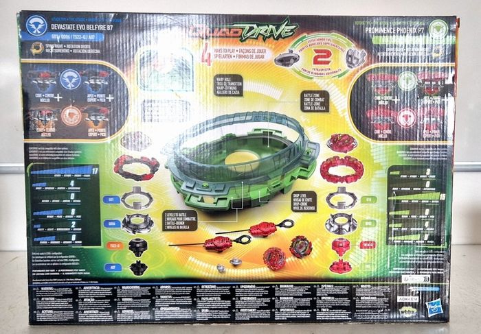 Set de combat, arène double étage et toupie  beyblade - photo numéro 2