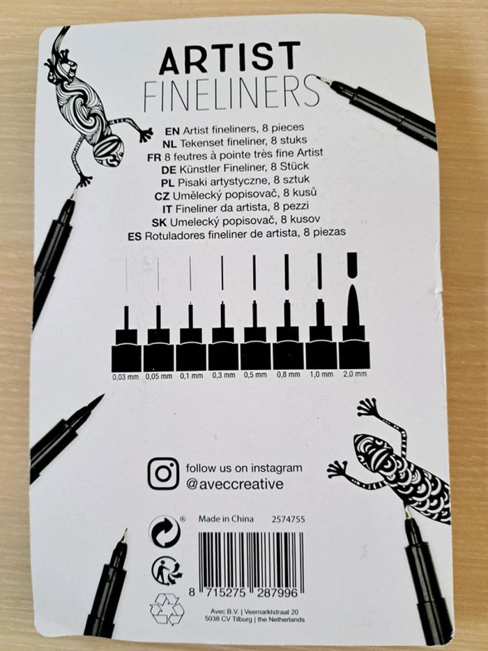 Lot 8 feutres artist fineliner - photo numéro 4