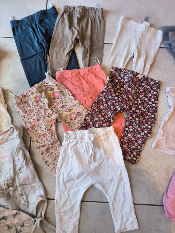 Lot 19 pièces fille 9 mois - photo numéro 3