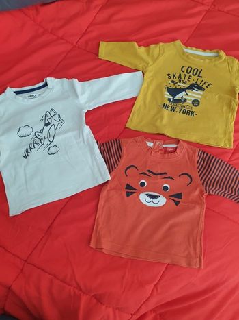 3 tshirts 9 mois