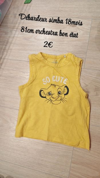 Débardeur simba 18mois 81cm orchestra 