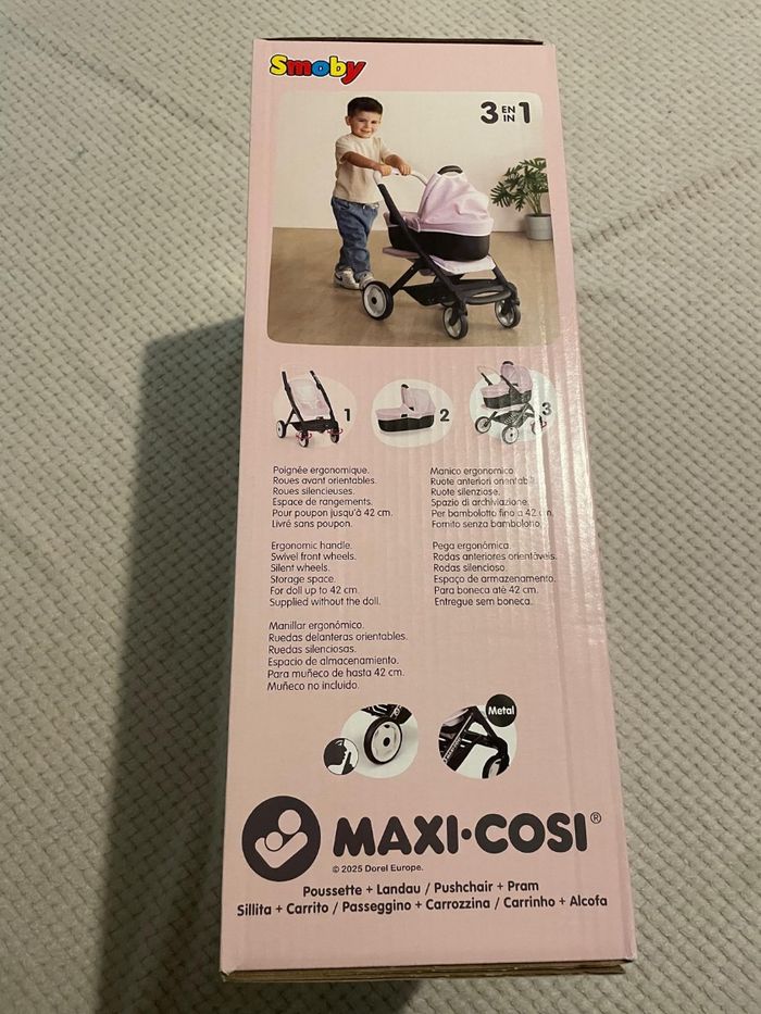Poussette 3 en 1 rose neuve kamais deballes - photo numéro 3