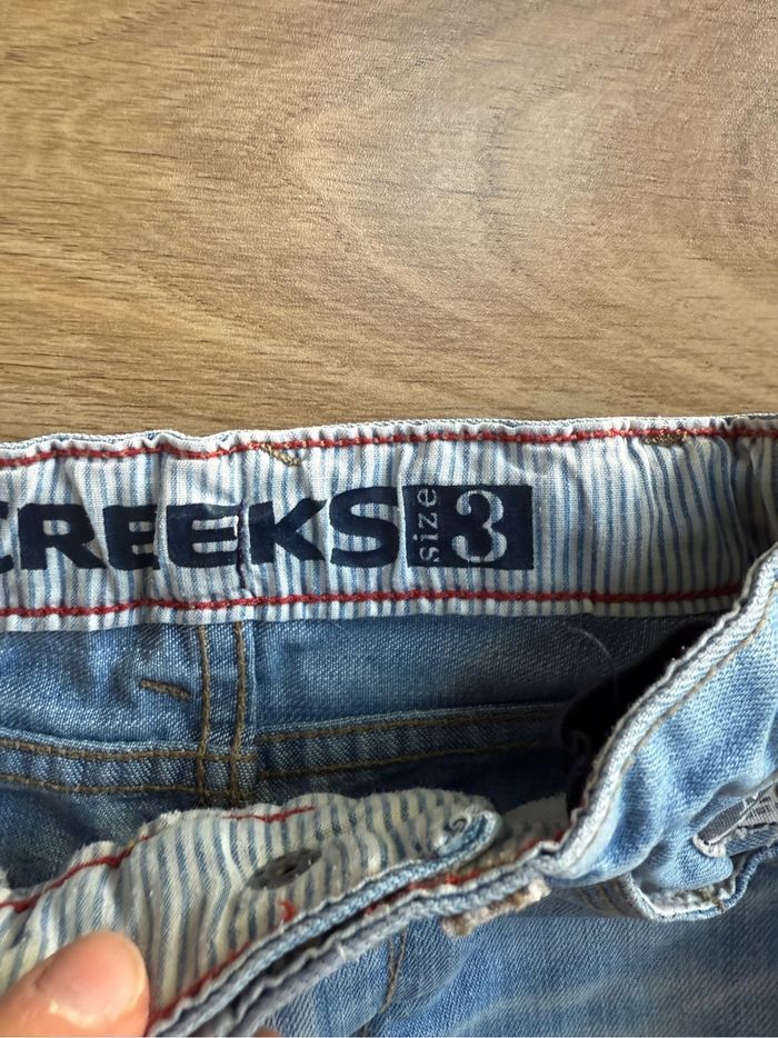 Short jeans enfant 36 mois 3 ans Creeks bleu très bon état - photo numéro 3